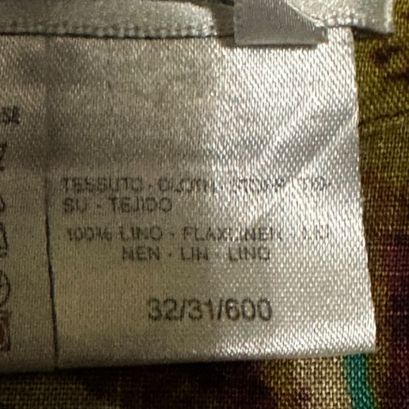 MaxMara Floral Linen Button Down Short Sleeve Top - Picture 8 of 8